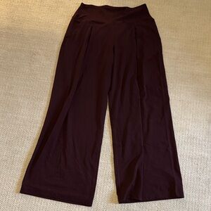 lululemon athletica Wide Leg Pants burgundy